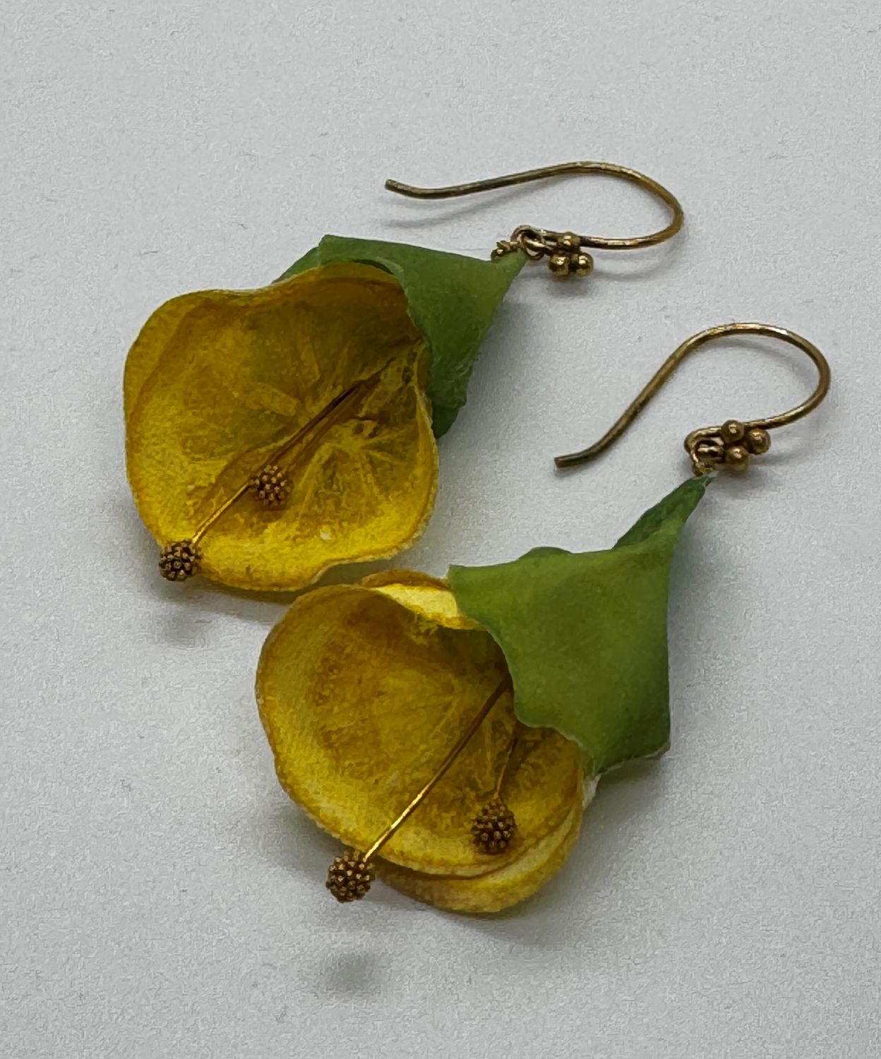 Turning Leaf Earrings Blossom Lemon, Thai Green Papaya