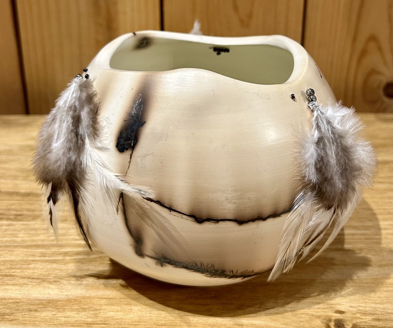 Ponticello Horse  Hair Bowl W/Altered Brim