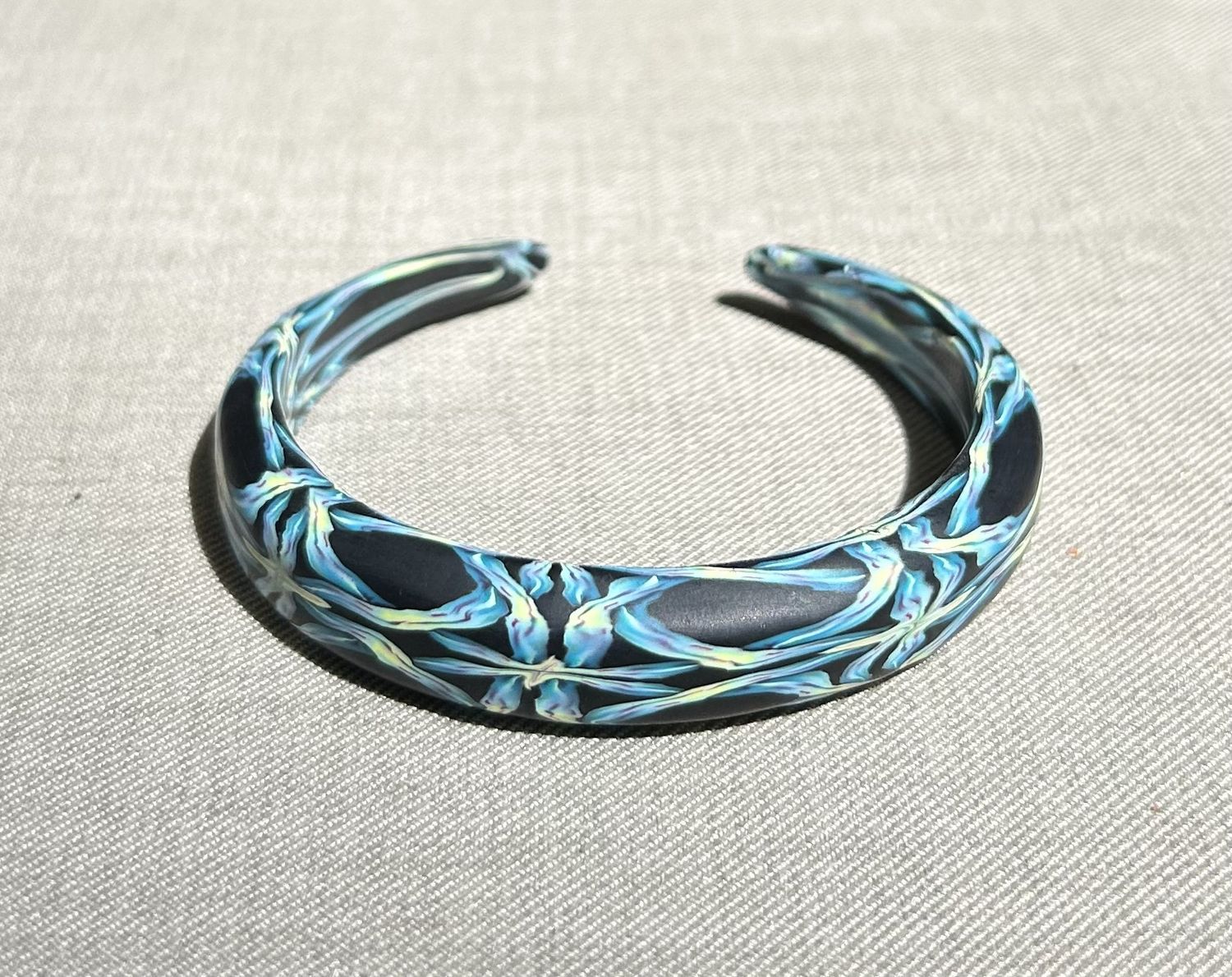 Most Bracelet Ribbon Cane Blue