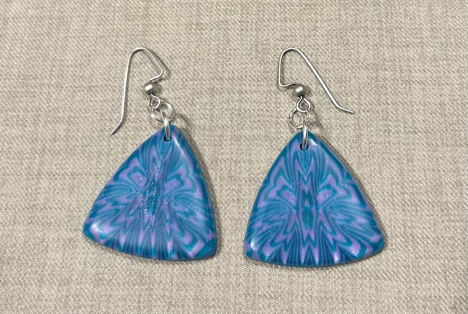 Most Earrings Kaleidoscope Cane