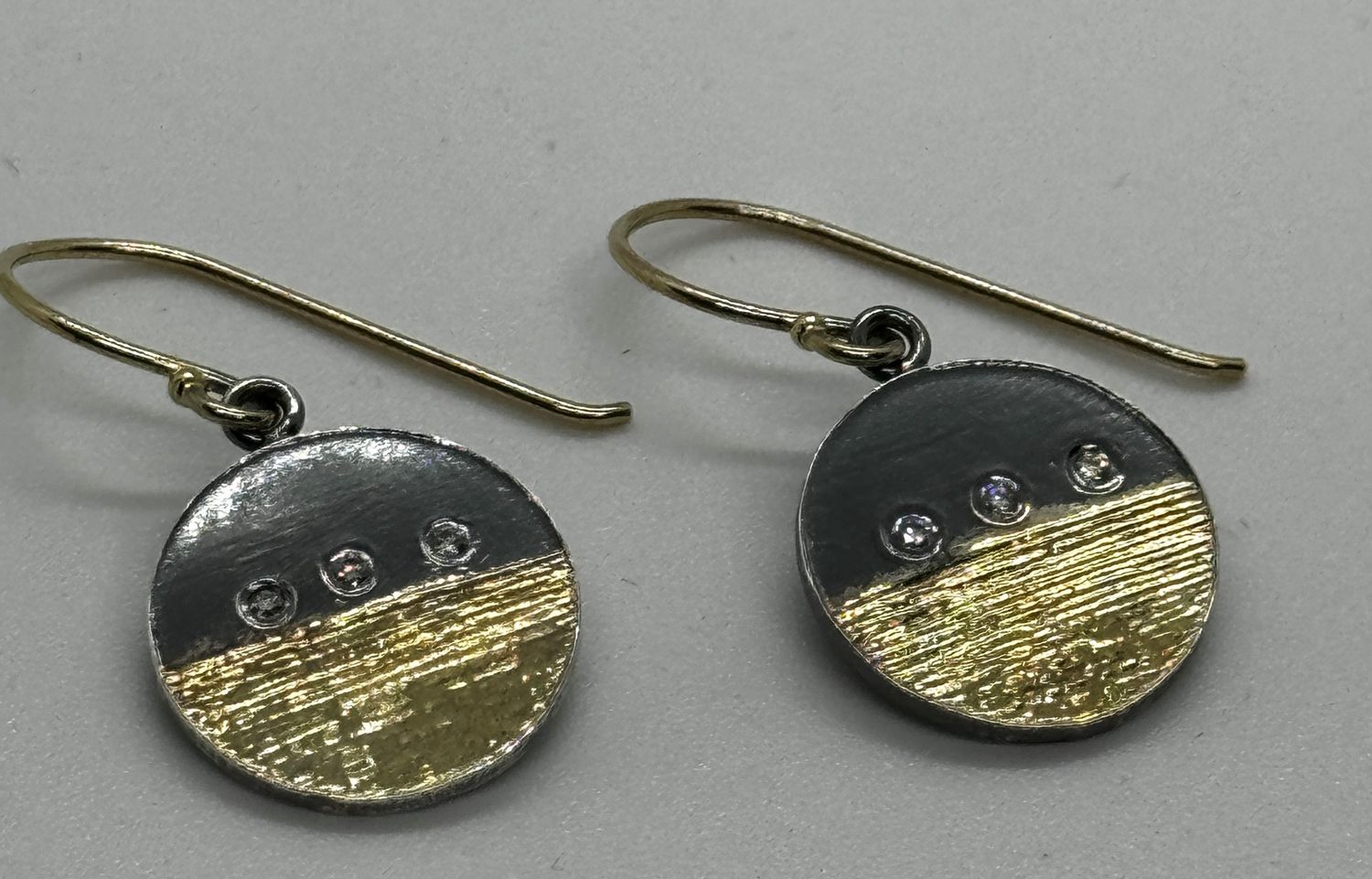 Keleher Earring Black and Gold Yin/Yang