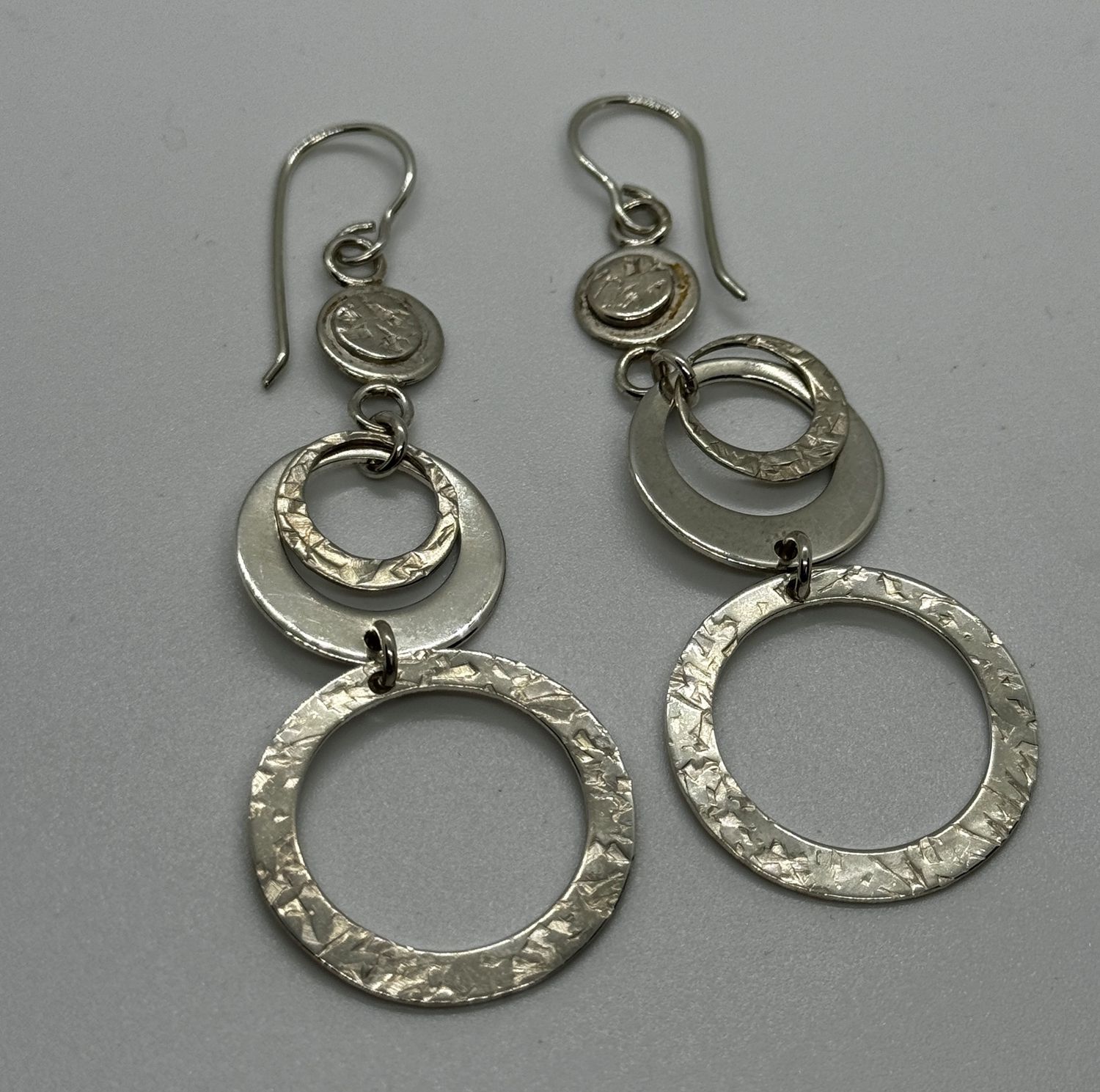 Mountain View Earrings Circles and Circles