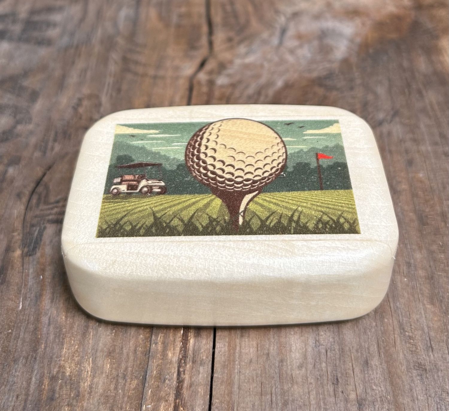 Heartwood Box Golf W/Ball Markers Inside