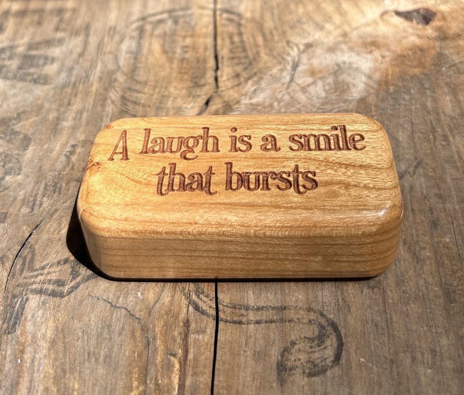Heartwood Box A Laugh Is A Smile