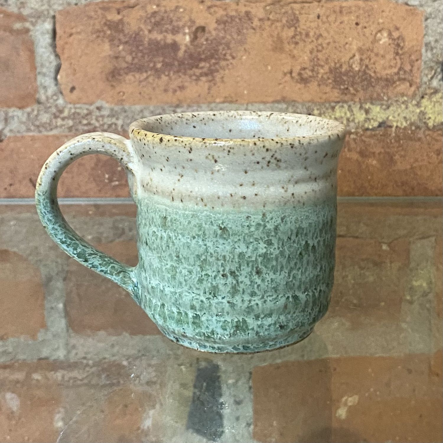 Johnson Espresso Mug Light Green and White