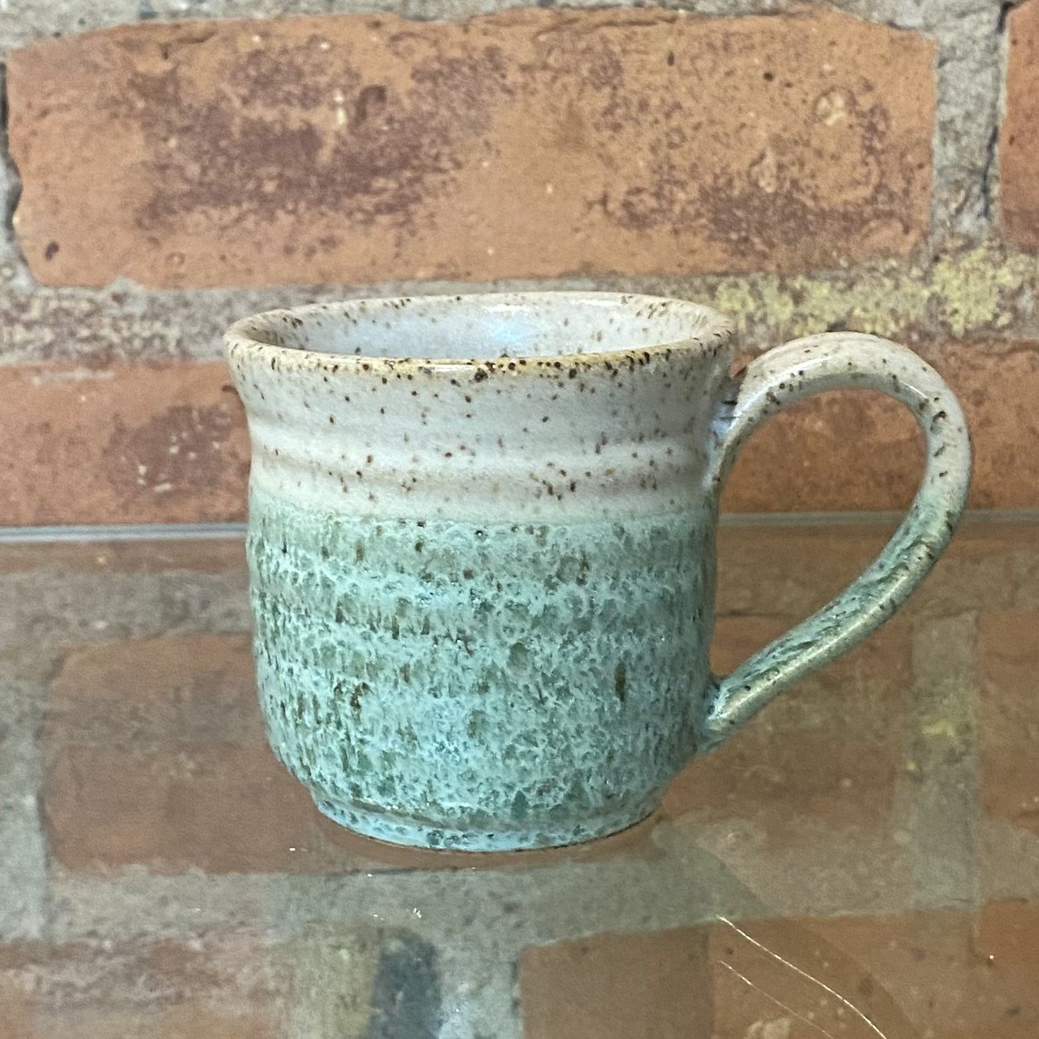 Johnson Espresso Mug Light Light Green and White