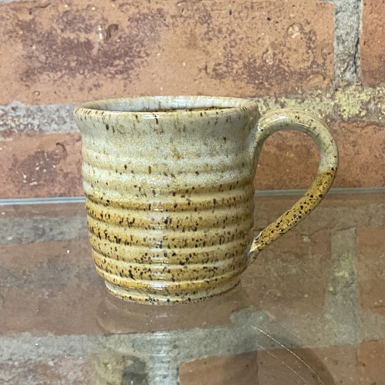 Johnson Espresso Mug Wheat and White