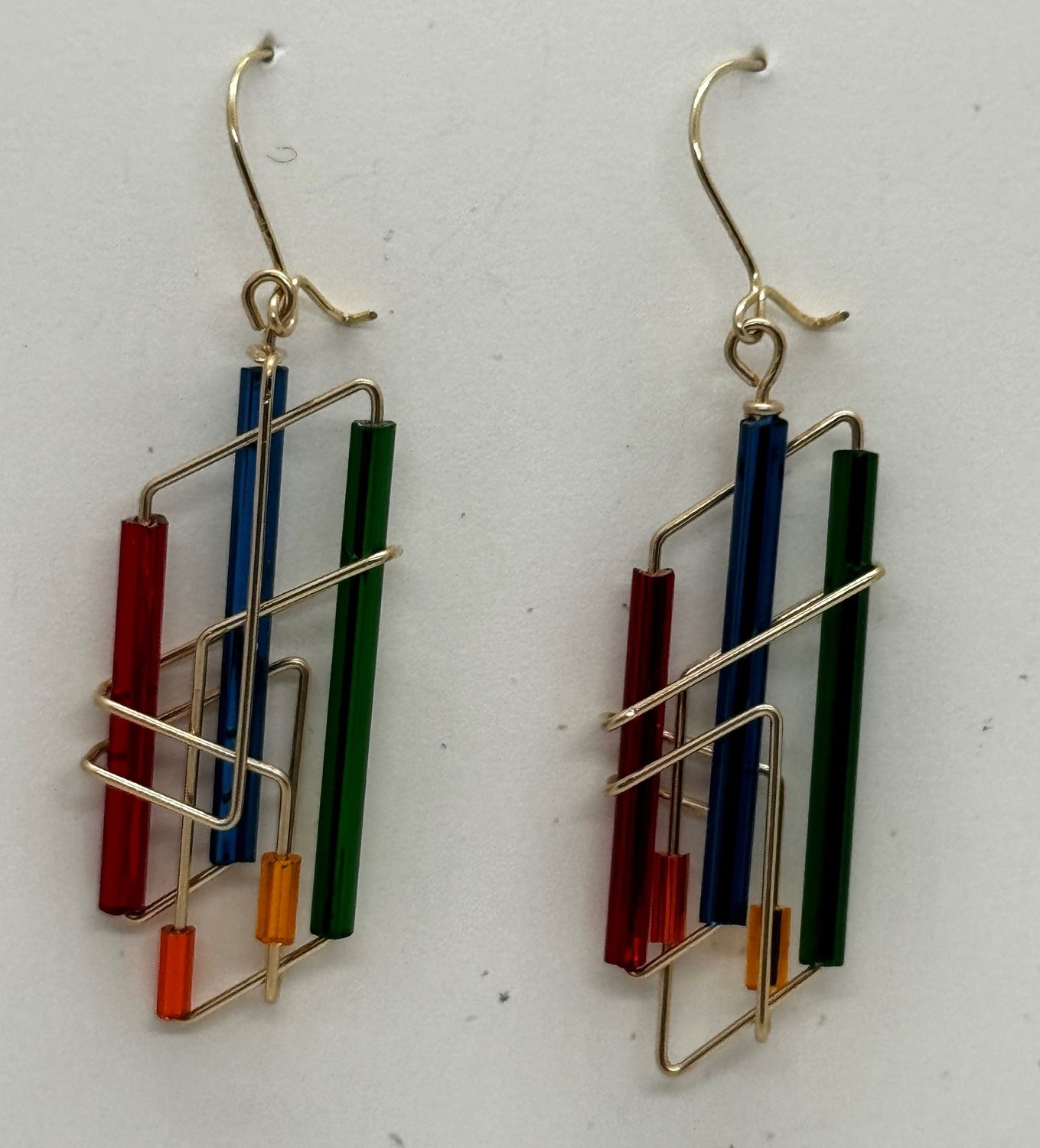 Barb Wire Earrings Gold Filled