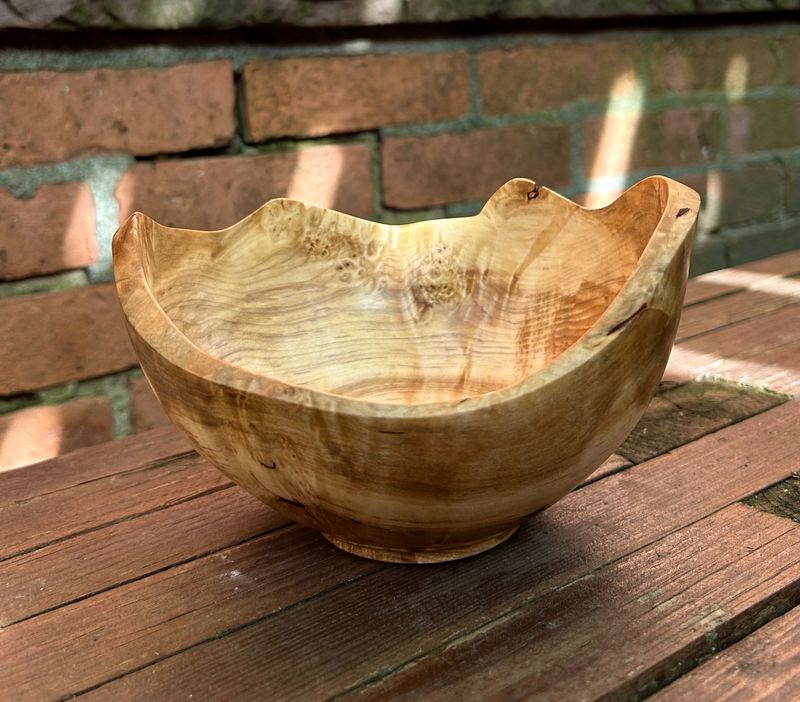 Blankenberg Live Edge Maple Burl Bowl