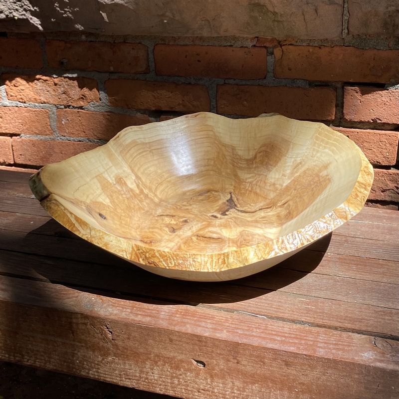Grosz Bowl Ash Burl Live Edge Bowl