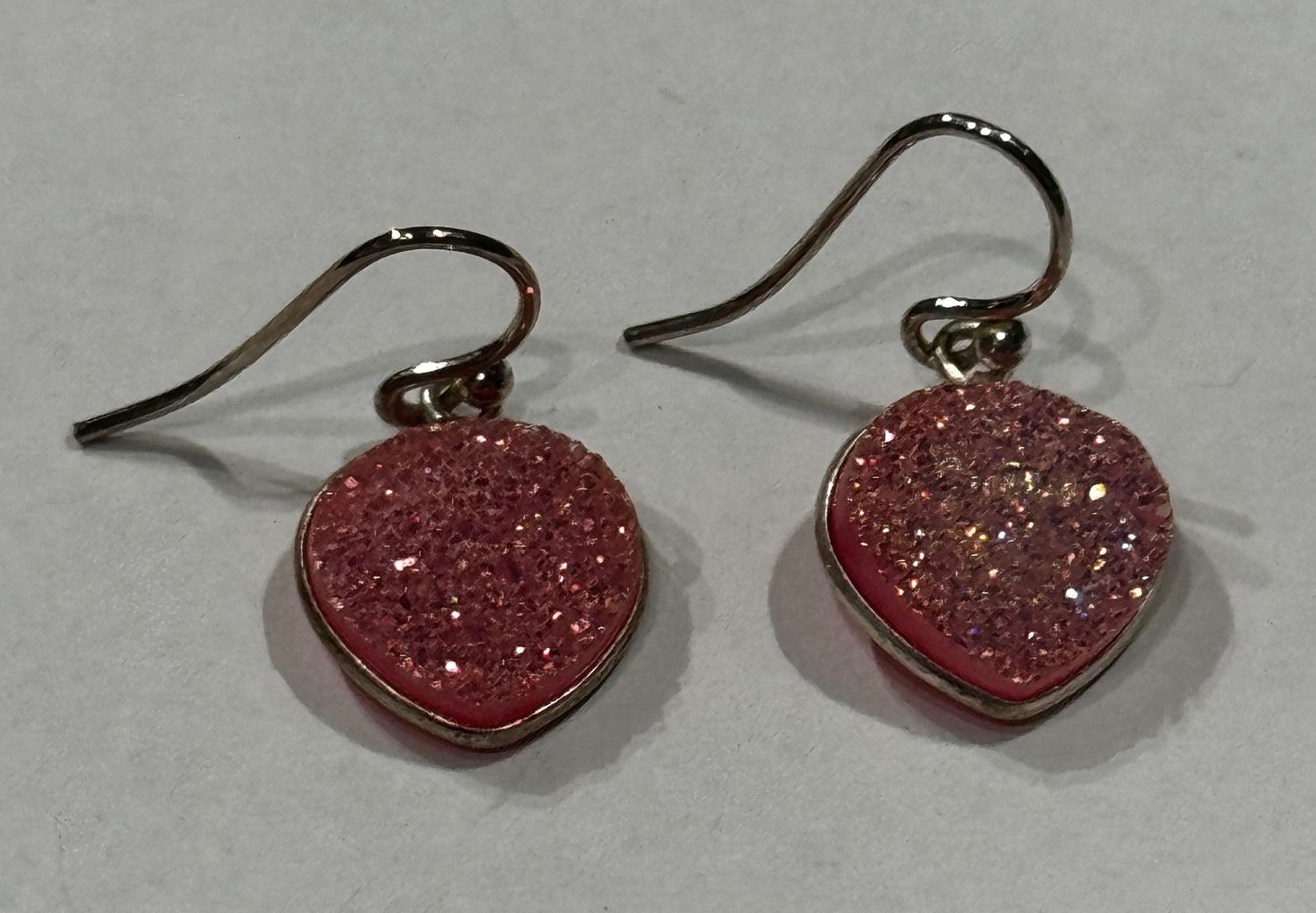 Trueworthy Earrings Pink Druzy