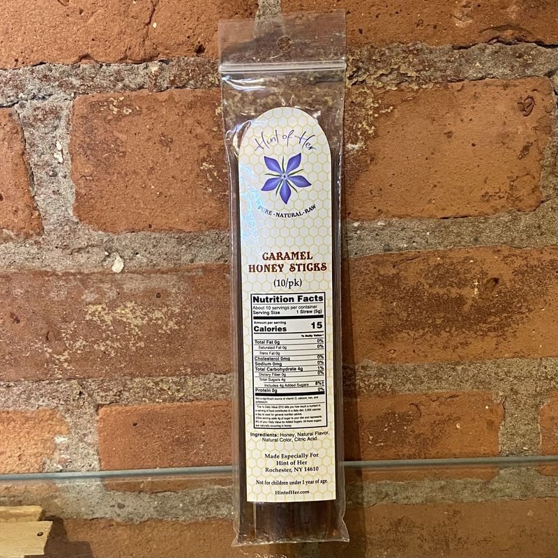 Hint of Her Honey Sticks 10 Pack Caramel
