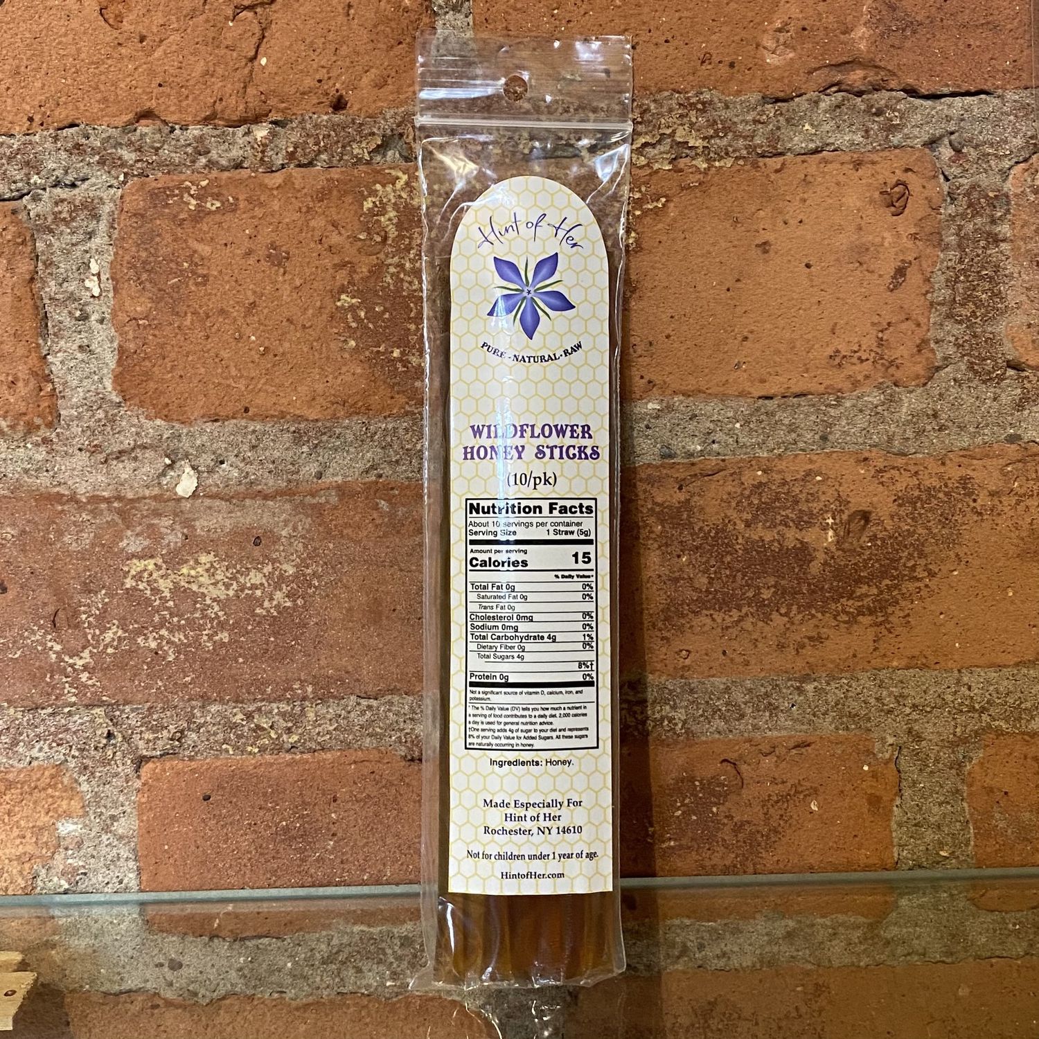Hint of Her Honey Sticks 10 Pack Wildflower
