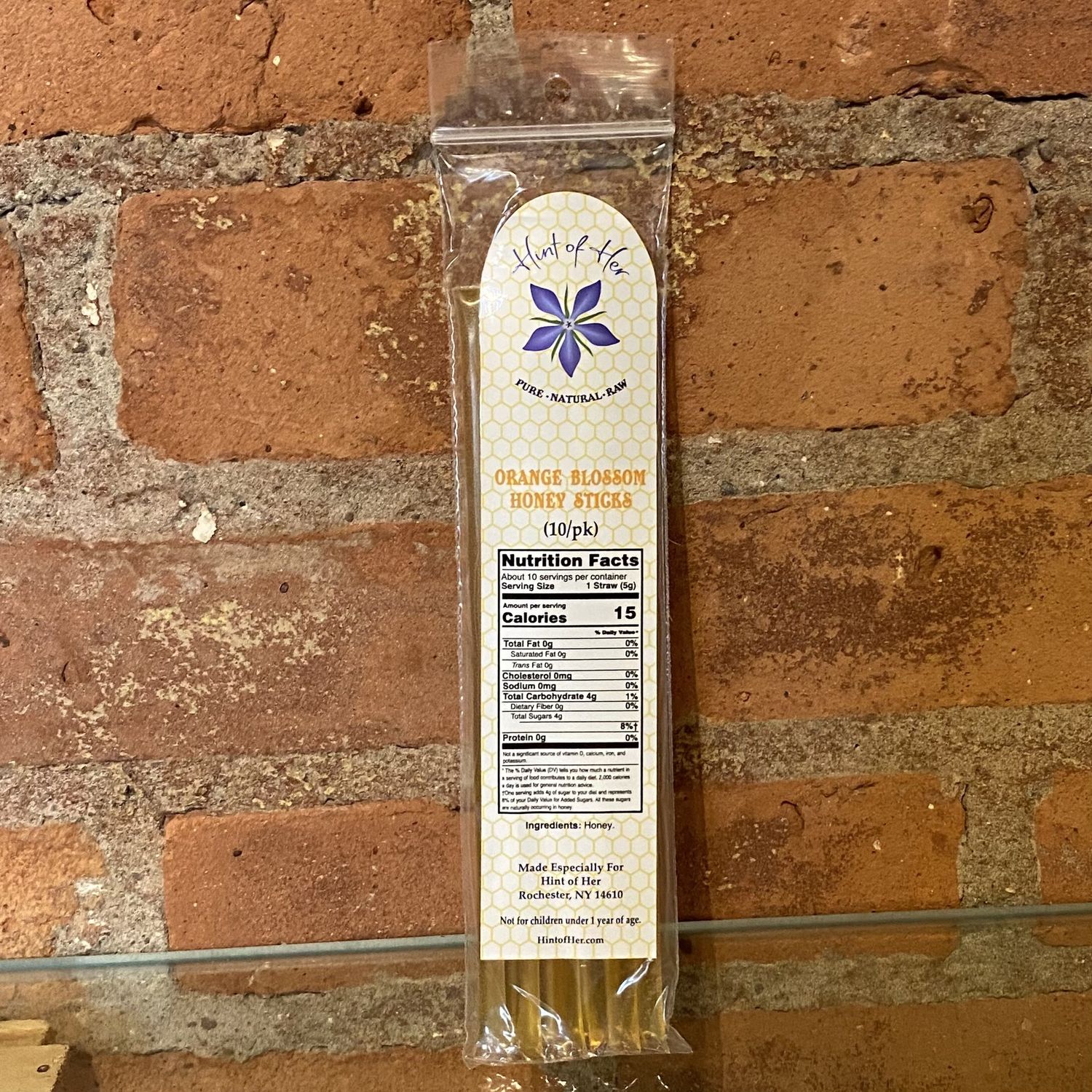 Hint of Her Honey Stick 10 Pack Orange Blossom