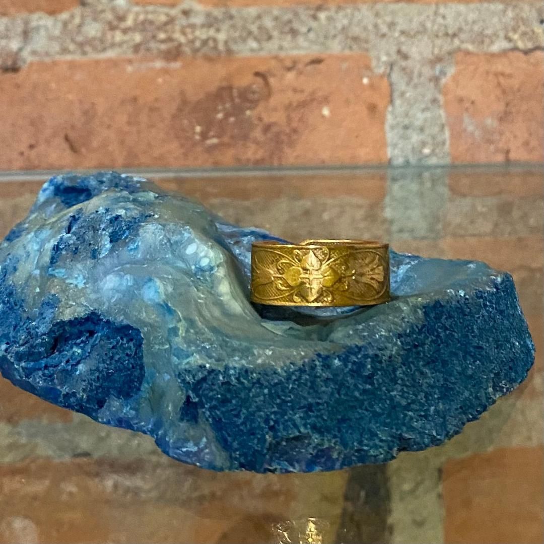 Makeshift Ring Bronze Made From Victorian Lamp Medium