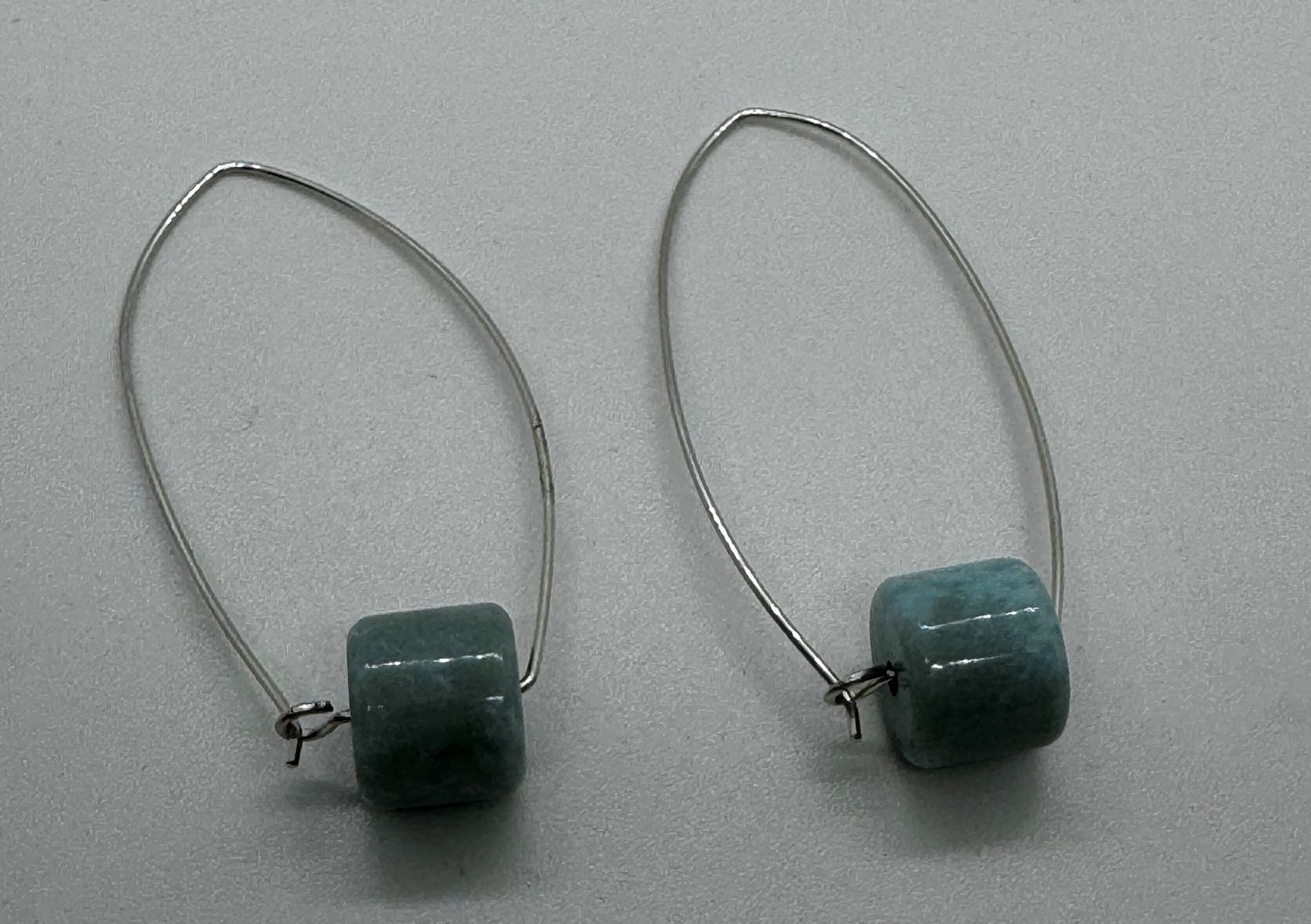 Robb Earrings Larimar Threaders