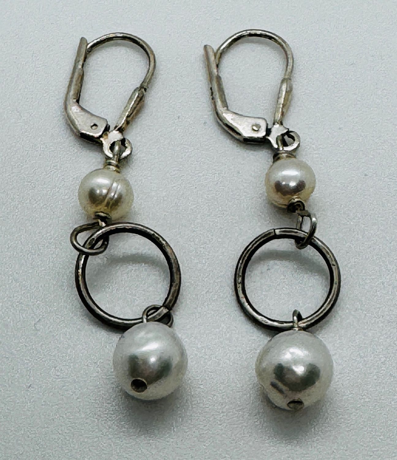 Robb Earrings Pearl Double Drop