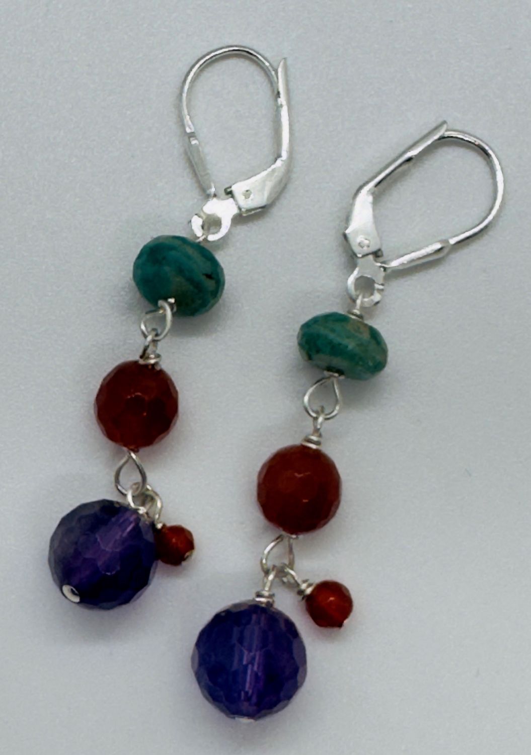 Robb Earrings Mixed Gemstone