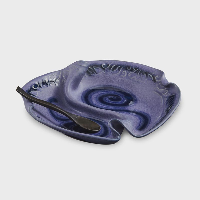Hilborn 2 Sided Condiment Dish Periwinkle