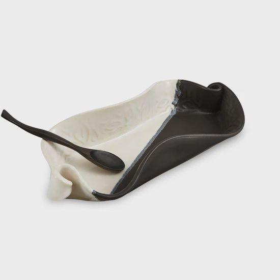 Hilborn Asparagus Dish Black/White