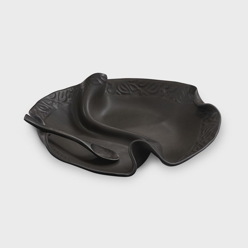 Hilborn 2 Sided Condiment Dish Ebony
