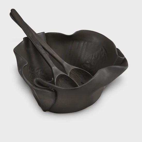 Hilborn Serving Bowl for Funky Foods Ebony
