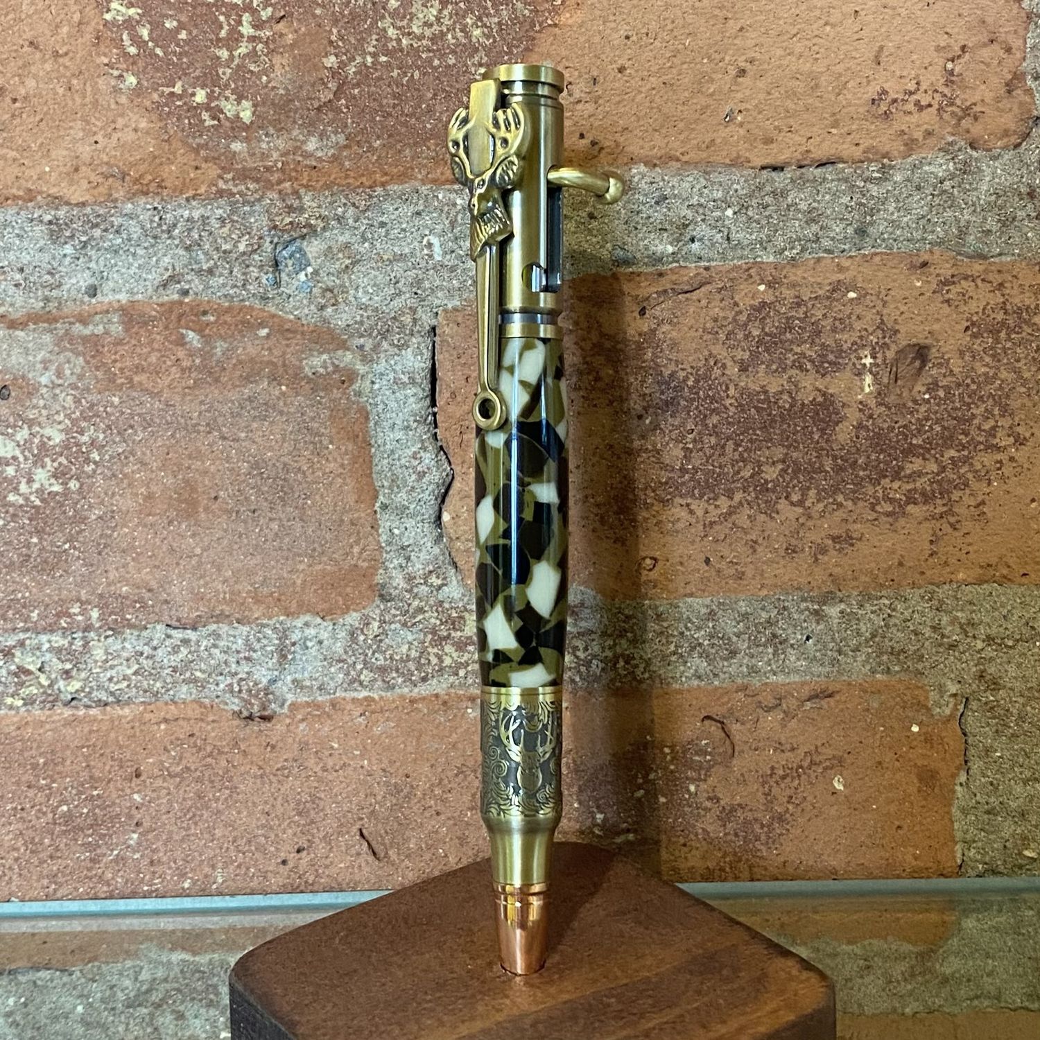 CAYSINGER PEN BOLT BRASS CAMO