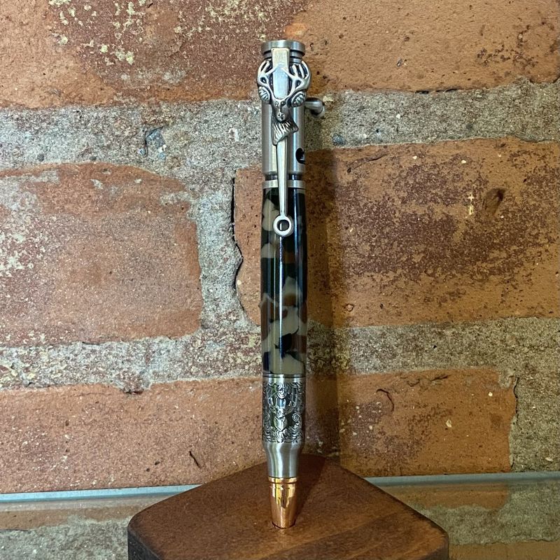 CAYSINGER PEN BOLT SILVER CAMO