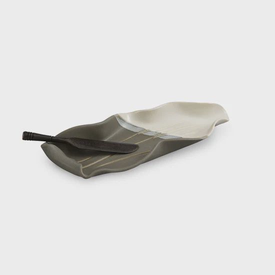 Hilborn Butter Dish Grey/White
