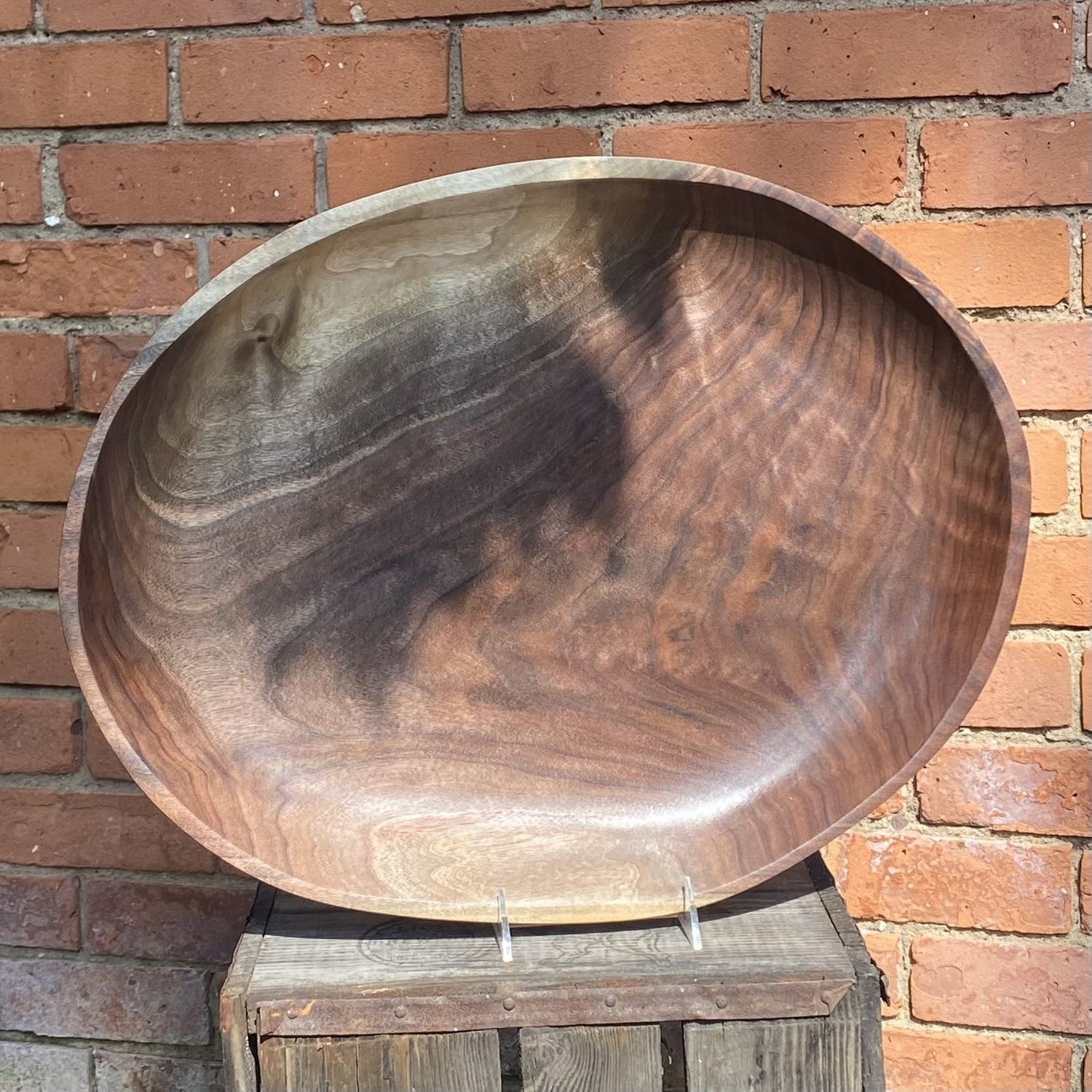 On The Edge Black Walnut Serving Bowl