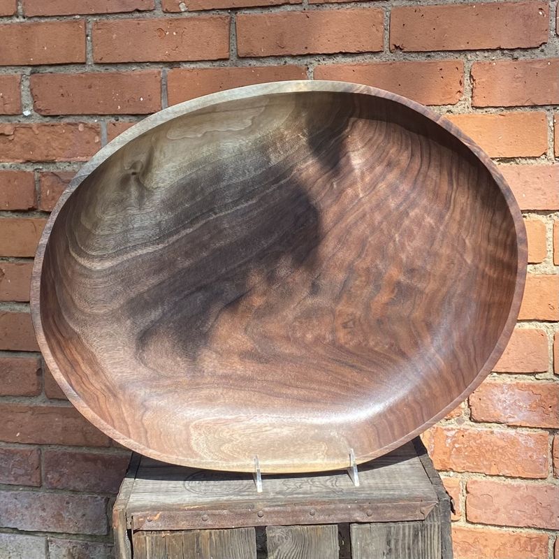 On The Edge Black Walnut Serving Bowl