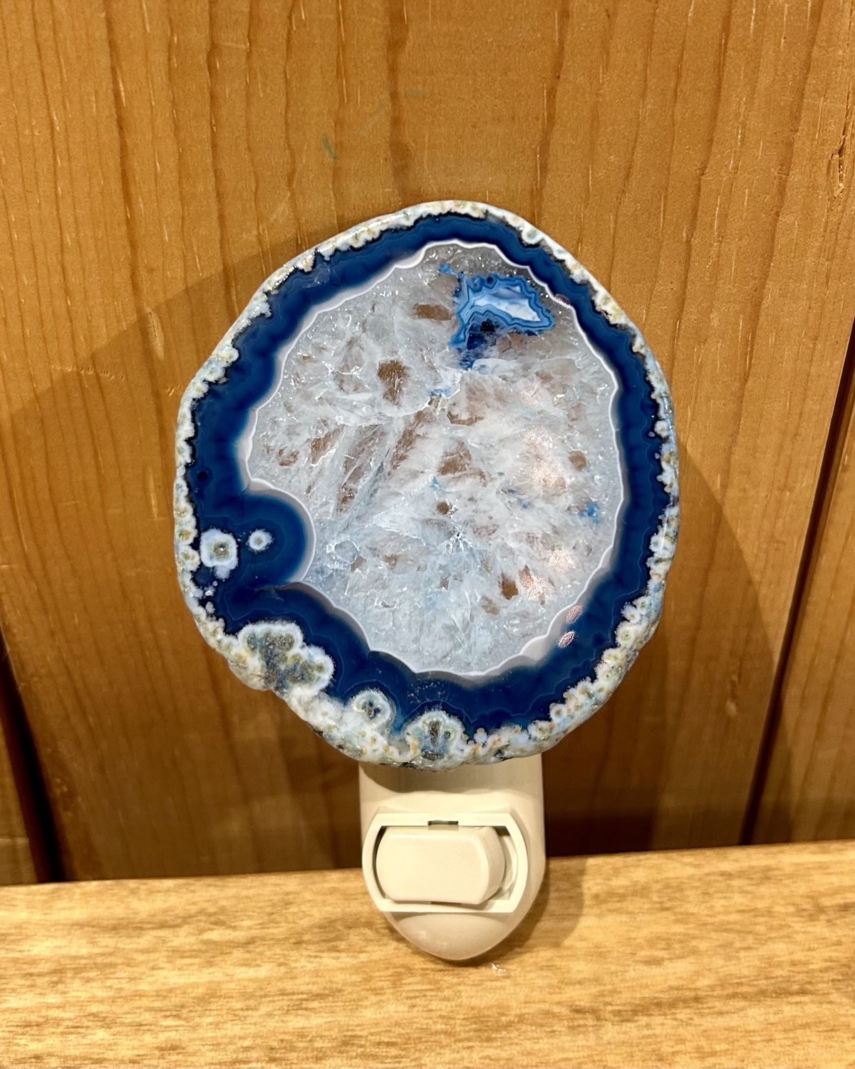 Stonewicks Small Dark Blue Agate Night Light