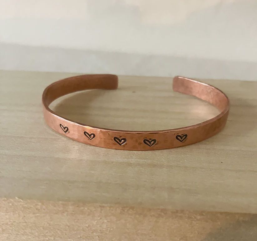 Sunshine Cuff Copper Heart