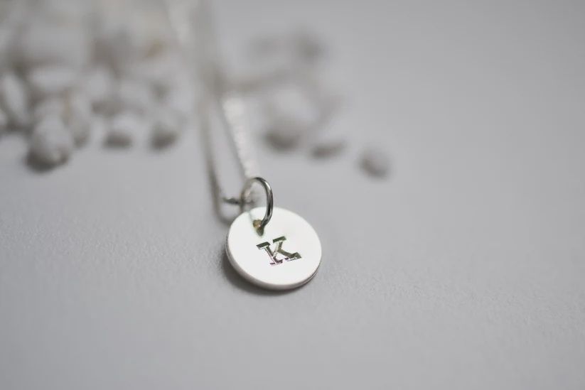 Sunshine Necklace Initial &quot;K&quot;