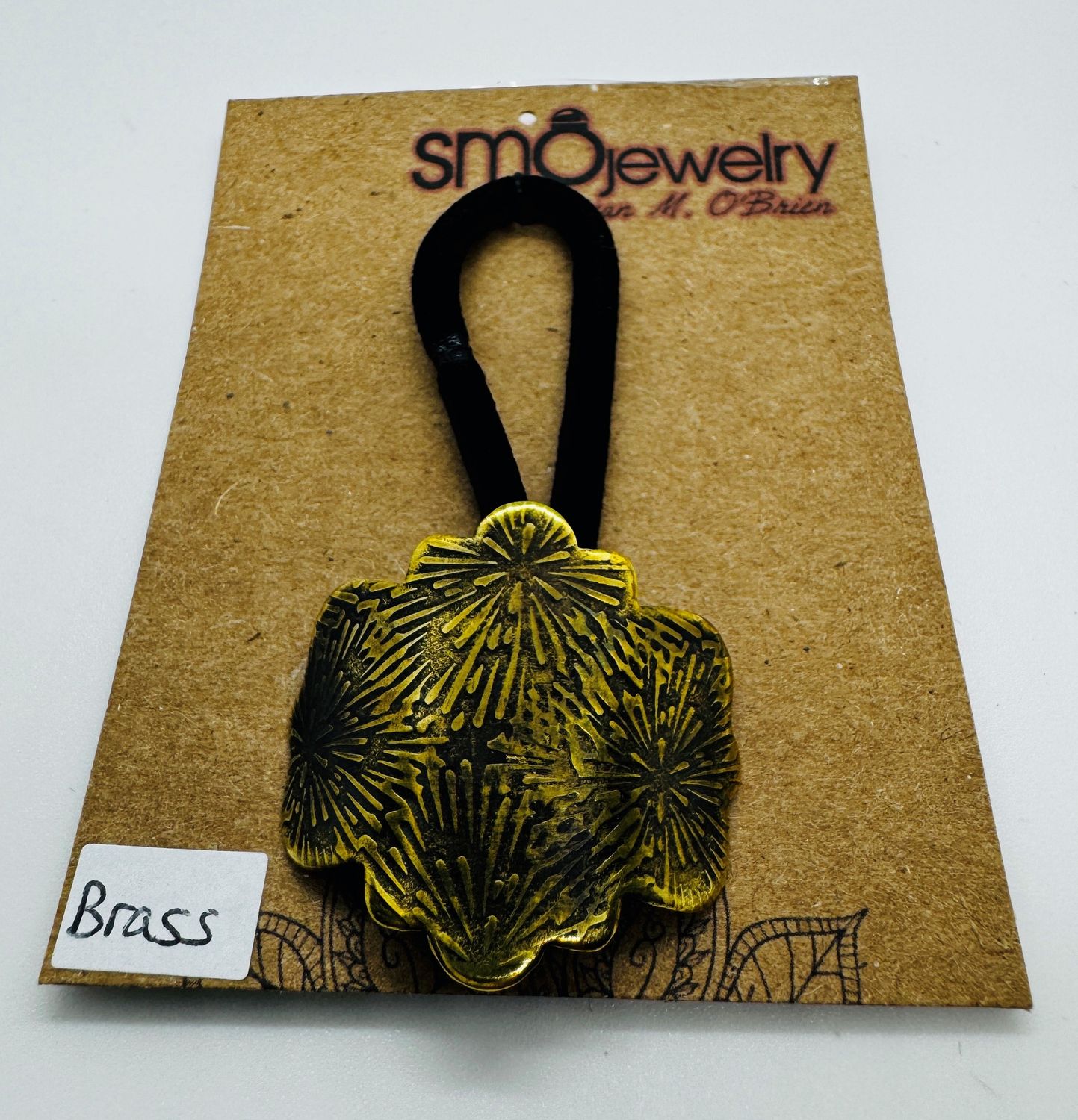 O&#39;Brien Ponytail Holder Brass Firework Fancy Shape