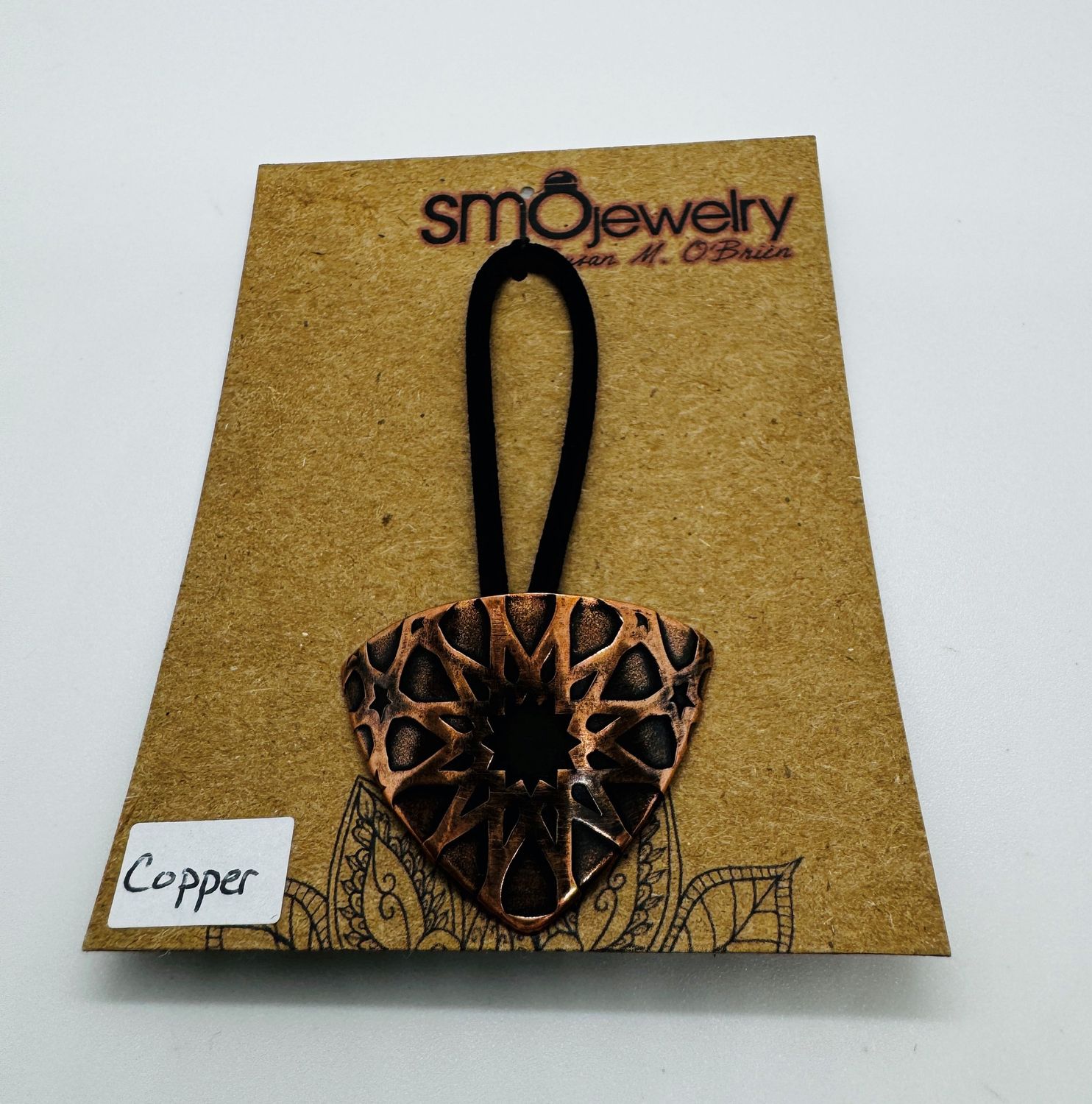 O&#39;Brien Ponytail Holder Copper MOroccan Triangle Shape