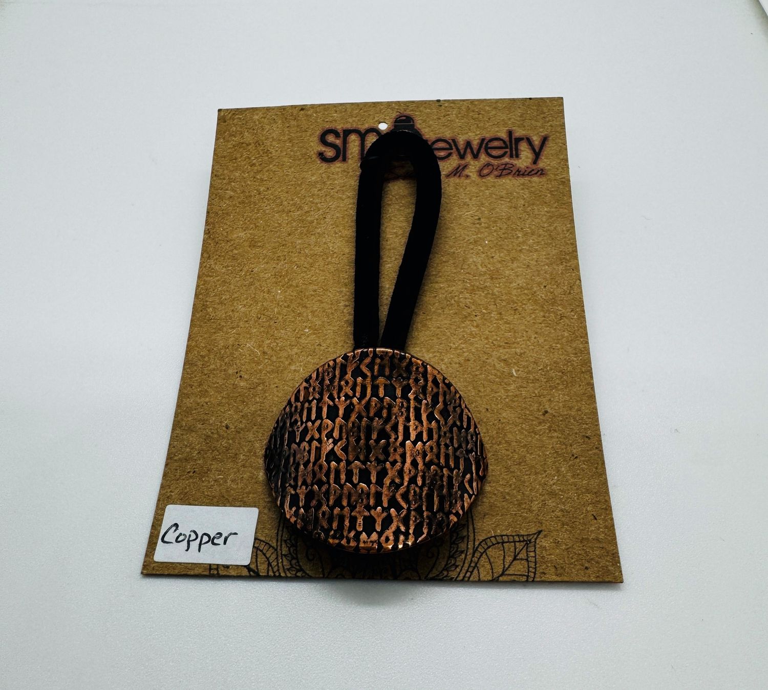 O&#39;Brien Ponytail Holder Copper Runes Lemon Shape