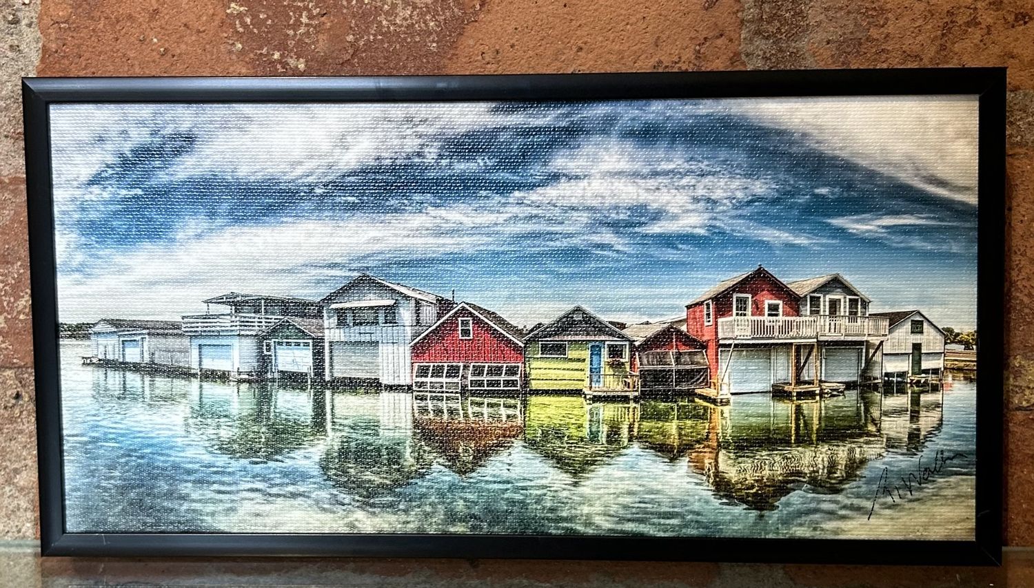 Wallace Boat Houses Color Print