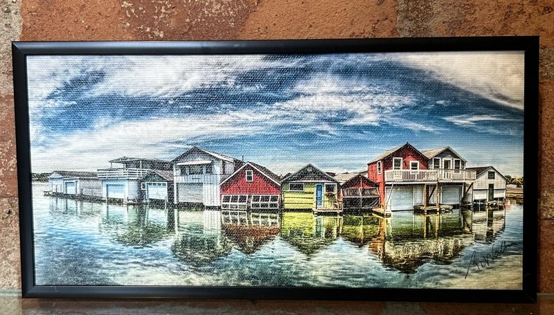 Wallace Boat Houses Color Print