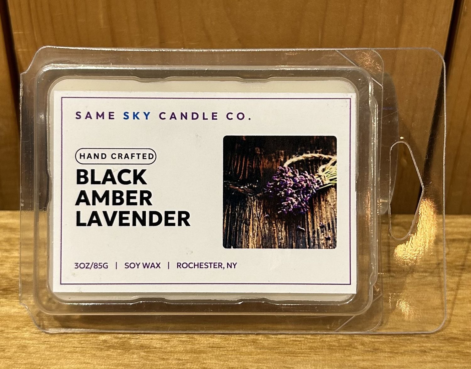 Same Sky Melts Black Amber Lavender 3 oz