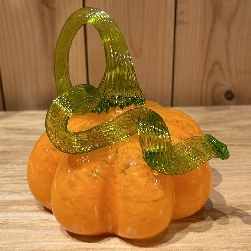 Slow Burn Pumpking Orange with Green Stem Med