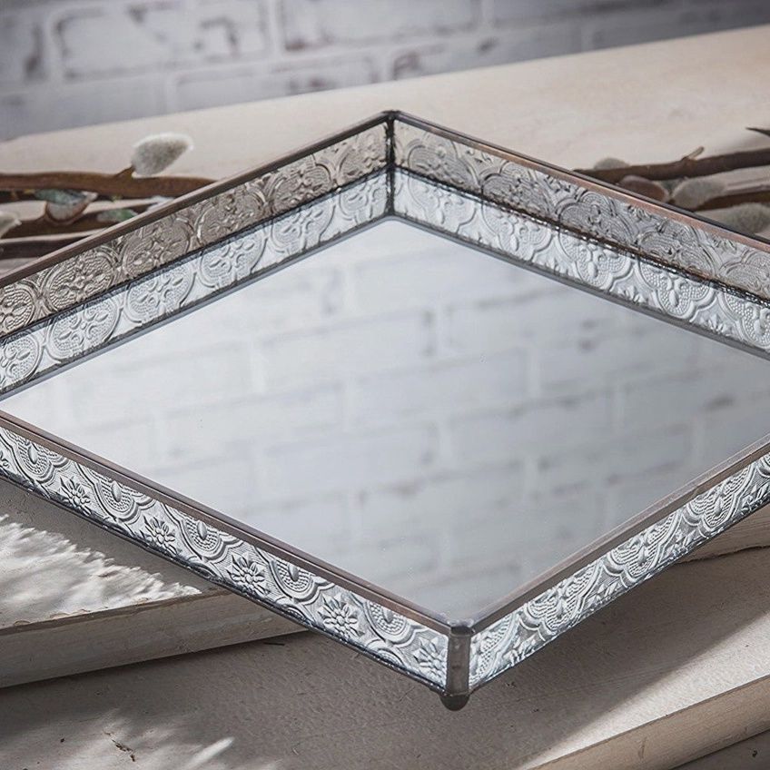 J Devlin Clear Square Tray