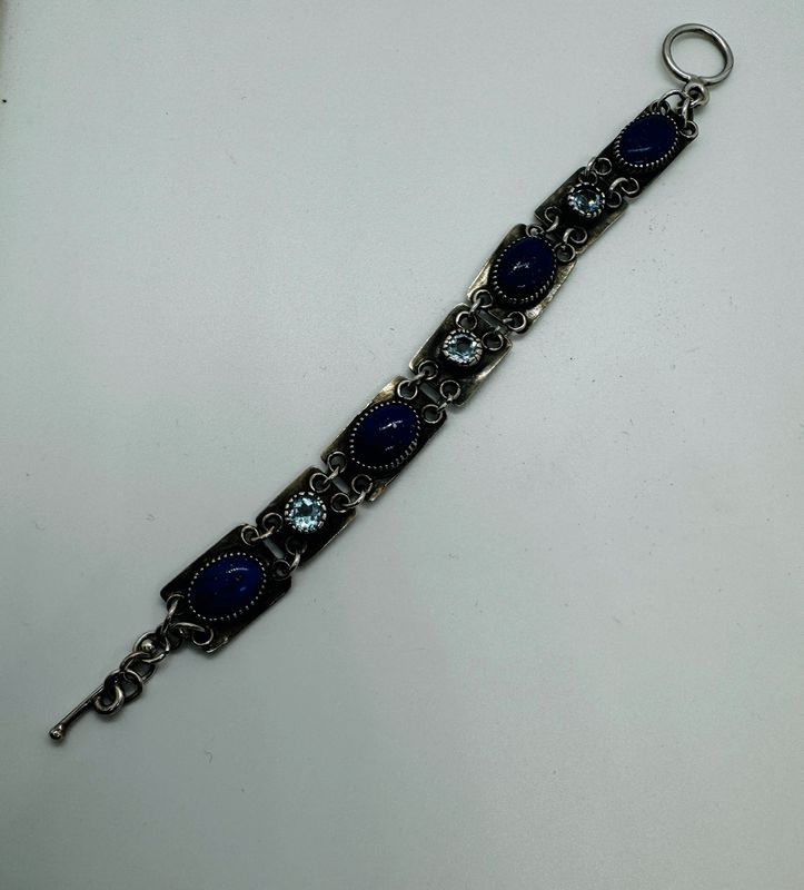 Stenardo Bracelet Labradorite and Blue Topaz