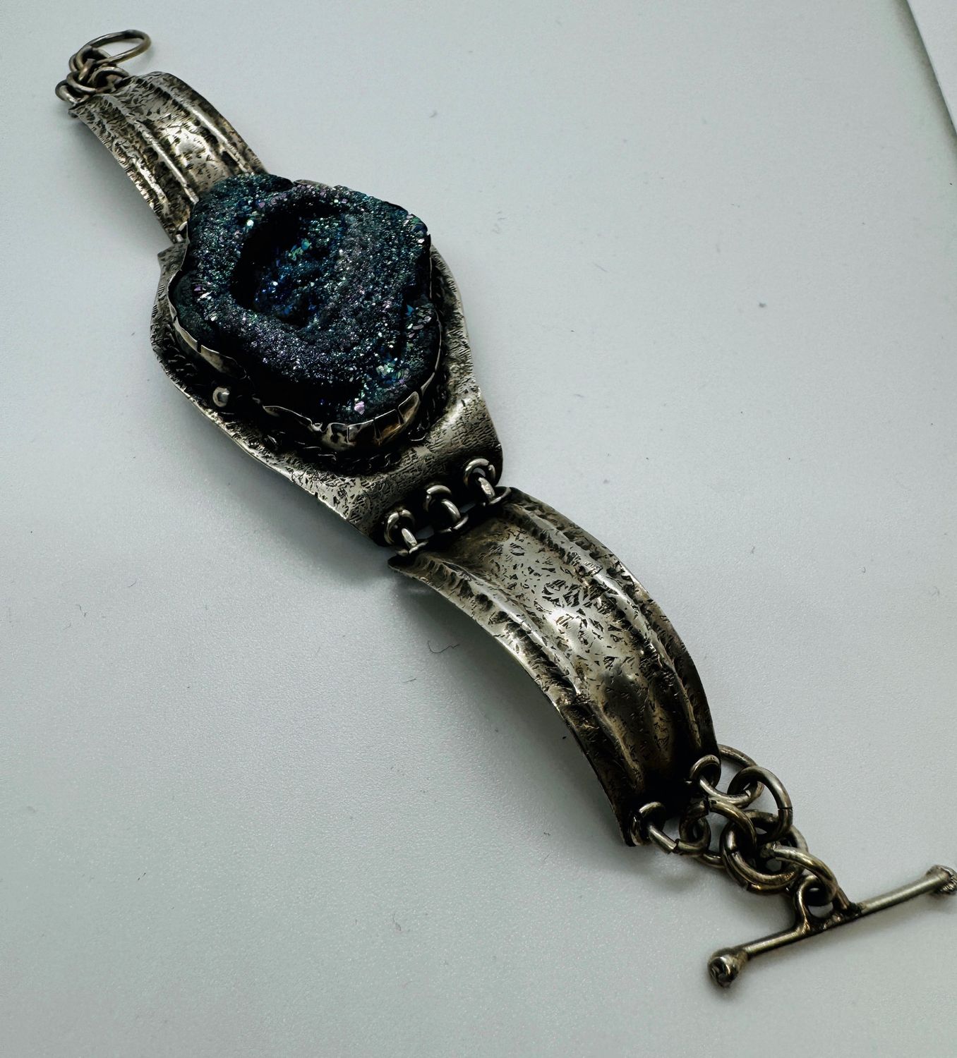 Stendardo Bracelet Large Blue Druzy
