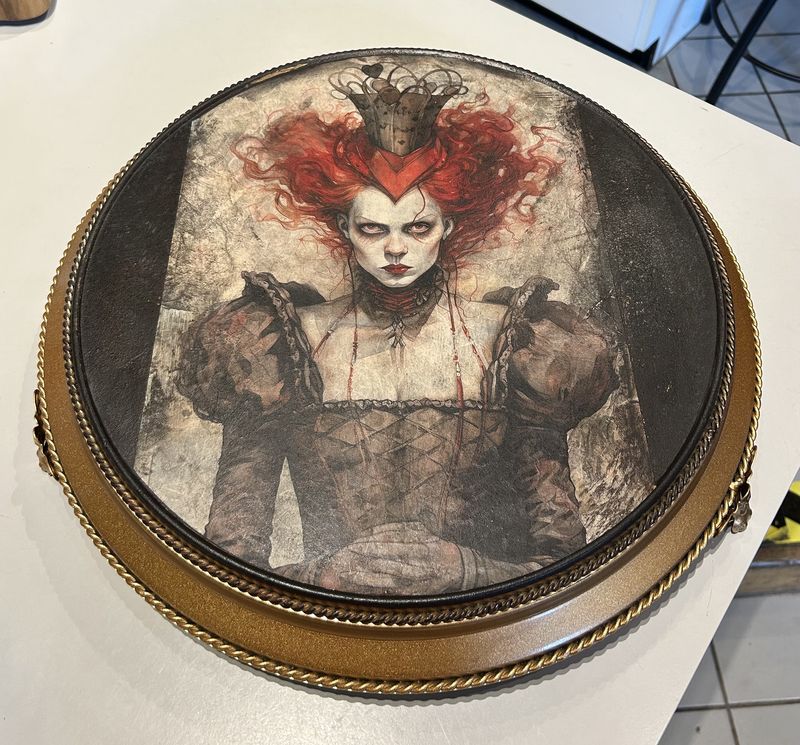 DiFrancisco Serving Tray Queen of Hearts