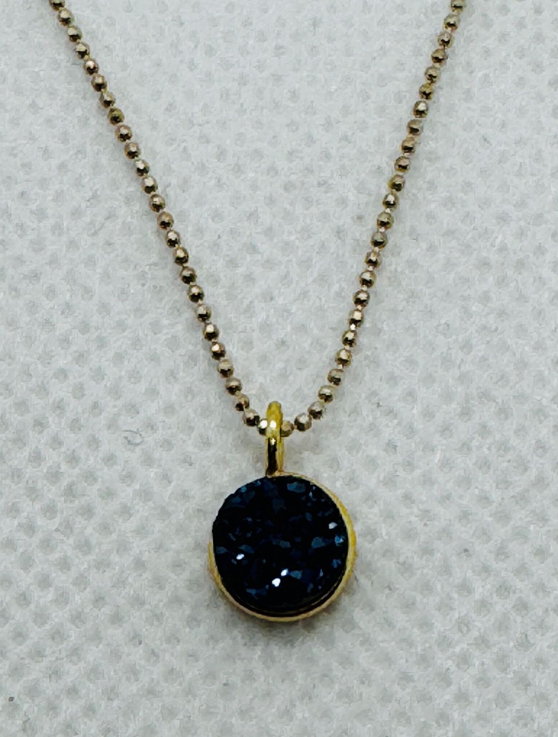 Stendardo Necklace Blue Druzy GF