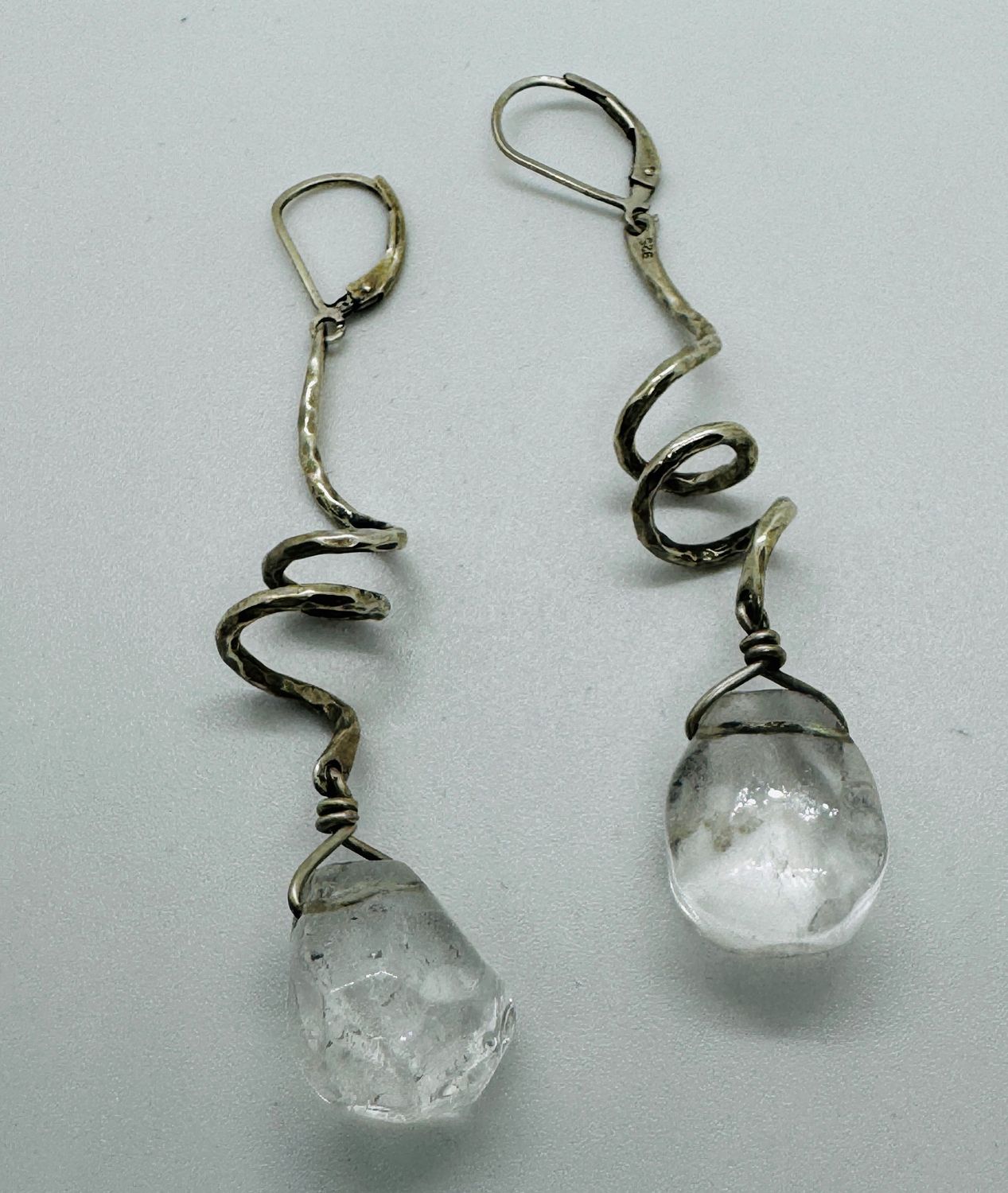 Stendardo Earrings Faceted Quartz