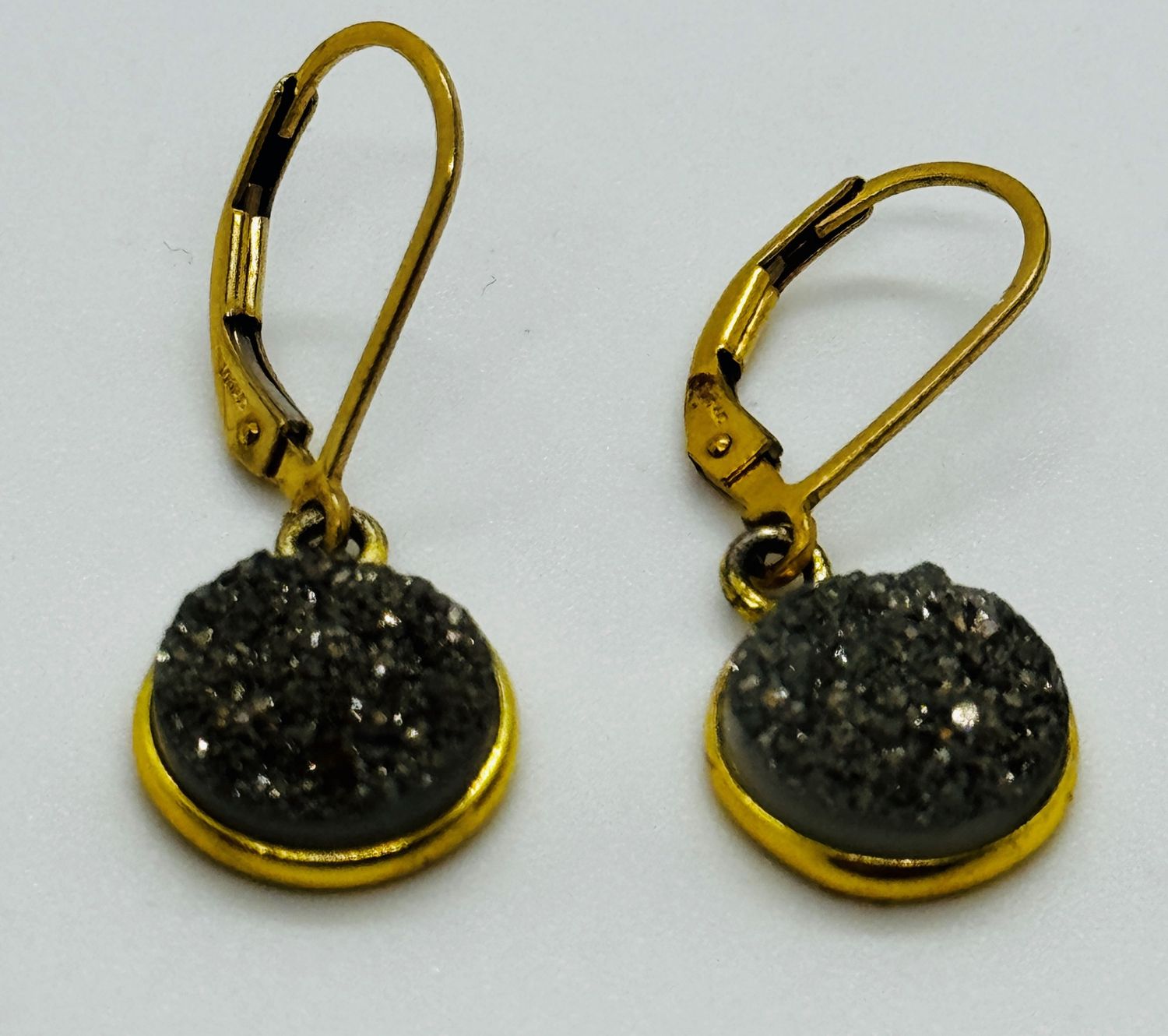 Stendardo Earring Bronze Druzy