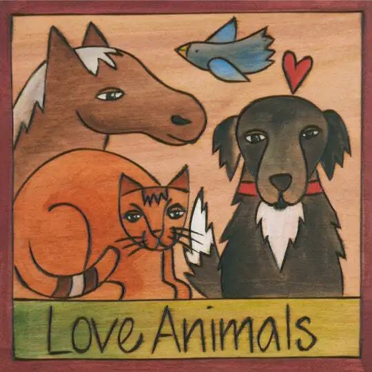 Sincerely  6x6 All Creatures Wall Plaque
