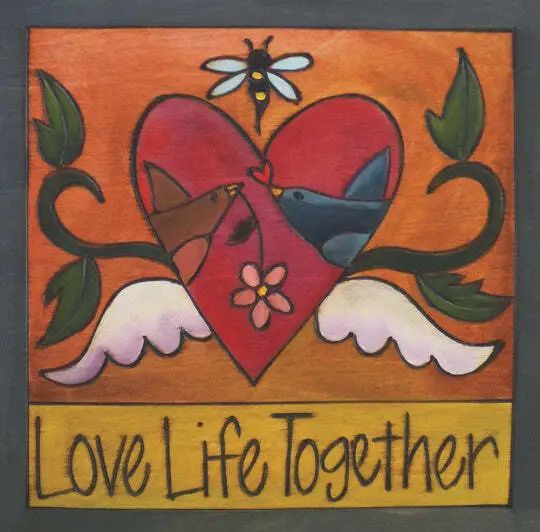 Sincerely 6x6 Beak 2 Beak Wall Plaque